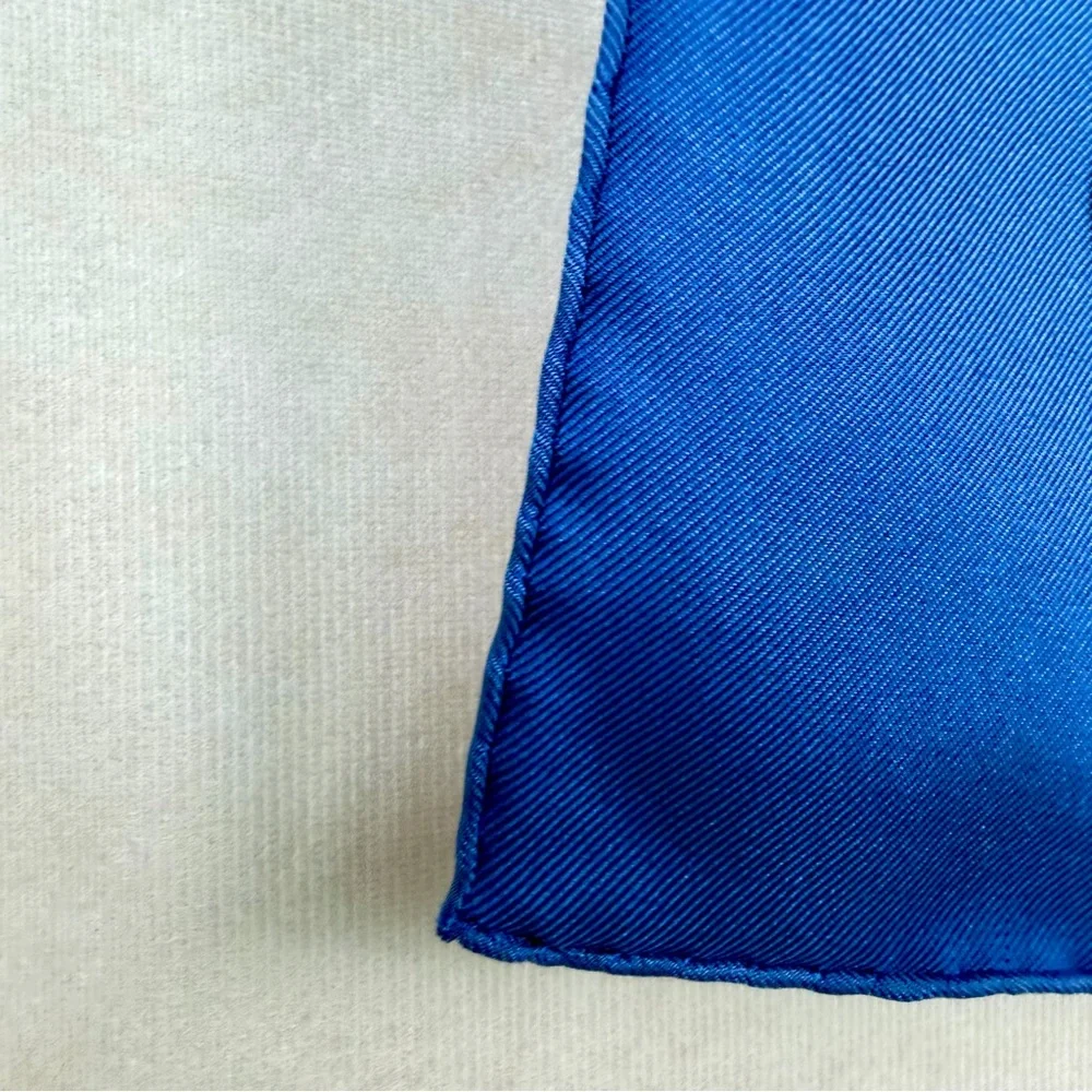 Hermès Musée Silk Scarf Carré 90 Philippe Ledoux Blue Nautical With Box - Picture 6 of 15